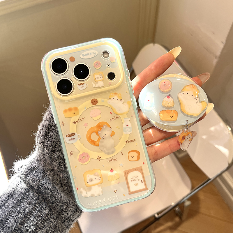 Taco Stand Holder - เคสโทรศัพท์แม่เหล็กการ์ตูนแมวน่ารักสำหรับ iPhone 17 Pro 15 14