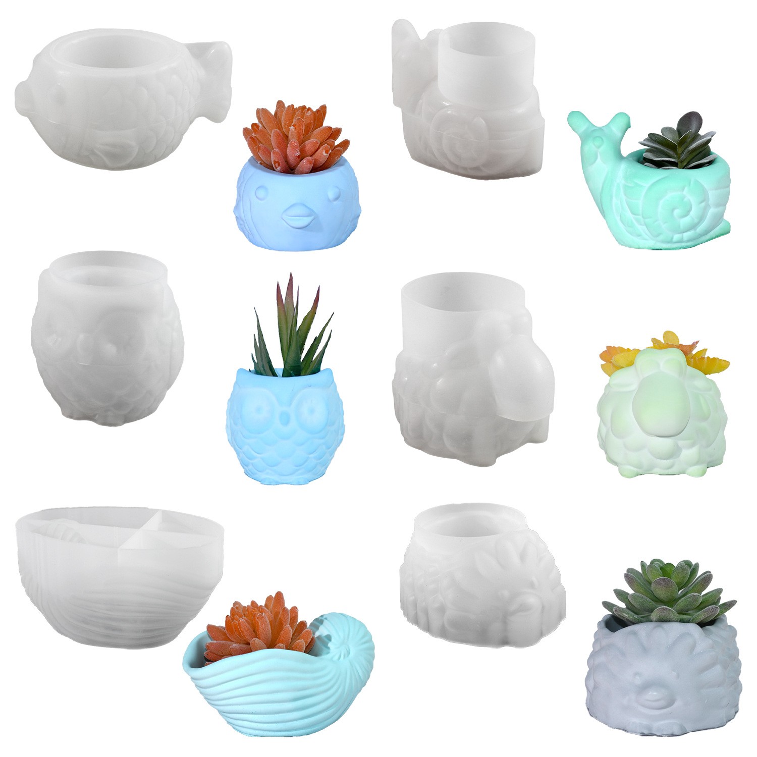 3D สัตว์ดอกไม้หม้อแม่พิมพ์ซิลิ - Potsticker Mold บทวิจารณ์และราคา