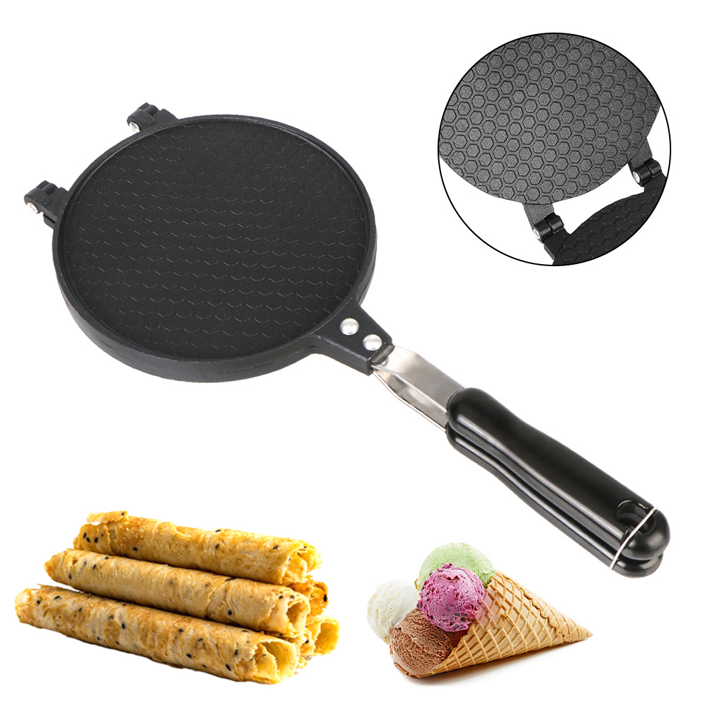 กระทะทำขนมไข่ม้วน วาฟเฟิลสำหรั - Waffle Cone Maker บทวิจารณ์และราคา
